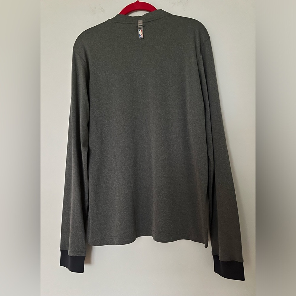 🌺 Adidas Men NETS Gray Jersey - Size L - Picture 3 of 10